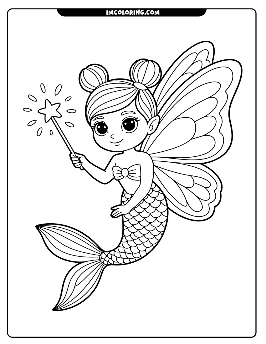 Mermaid Coloring Pages