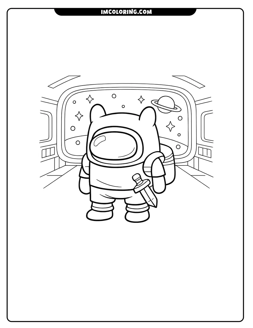 Among Us Coloring Pages