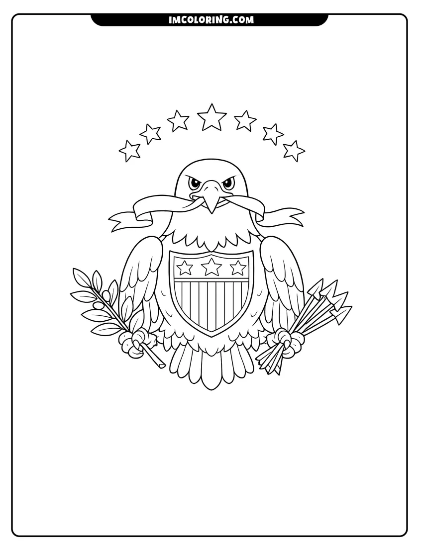 American Flag Coloring Pages