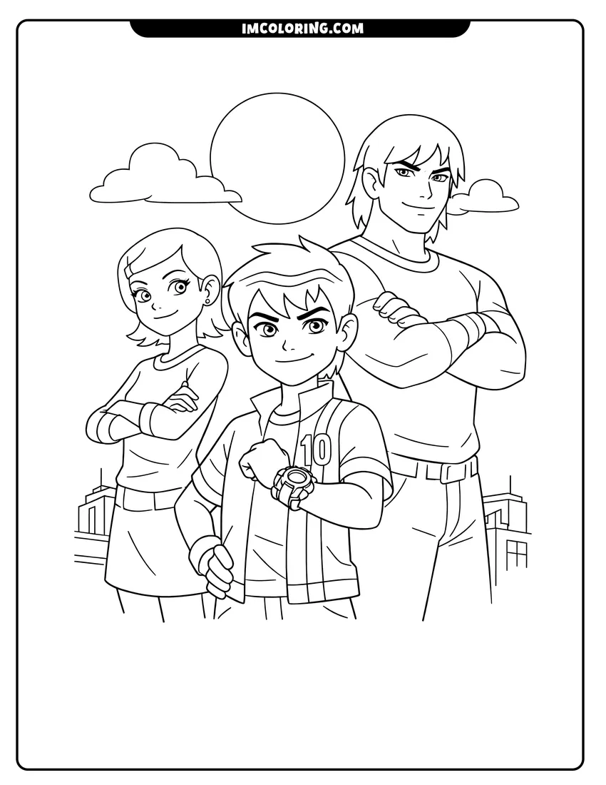 Ben 10 Coloring Pages