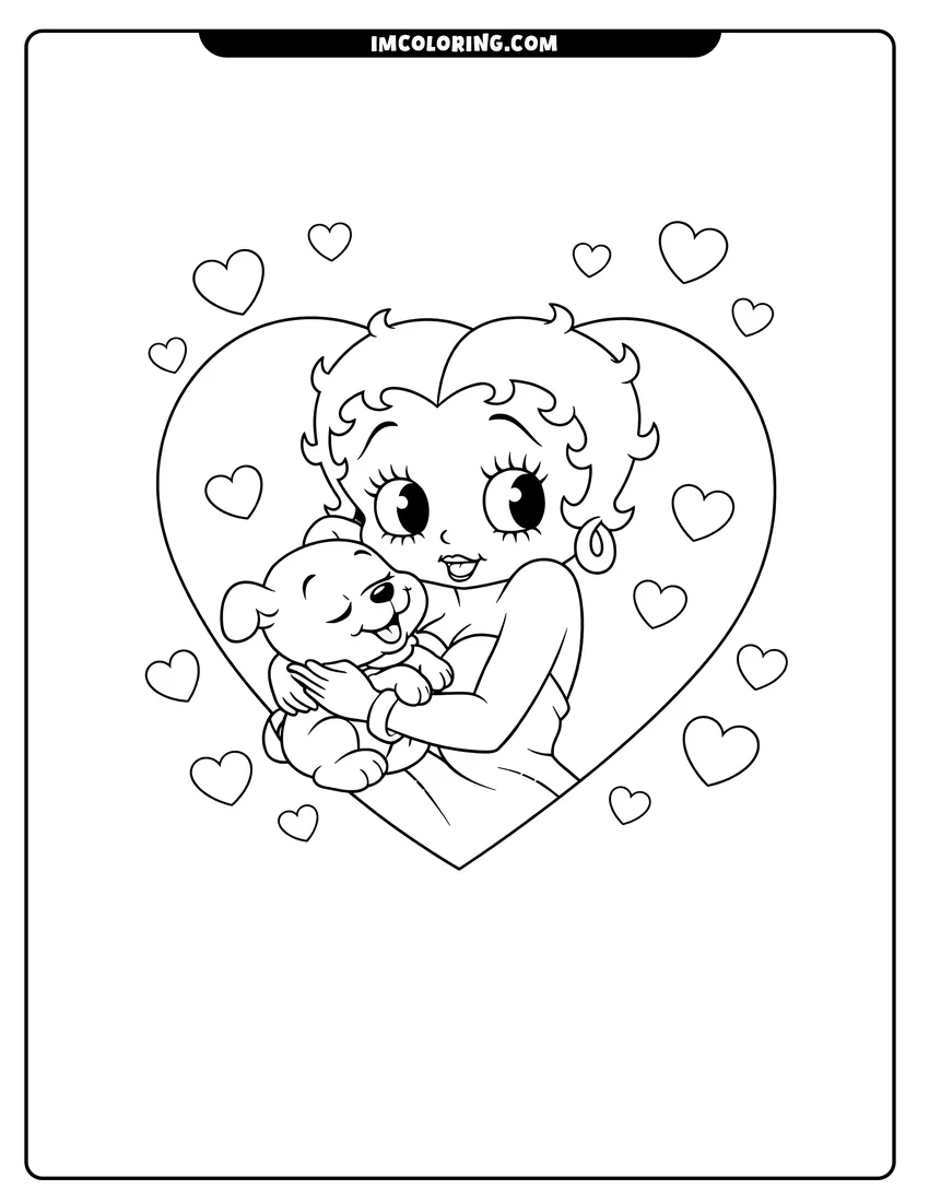 Betty Boop Coloring Pages