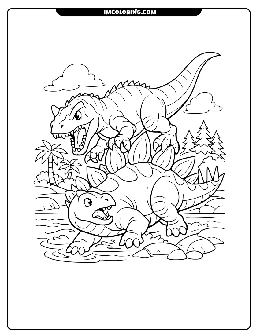 Allosaurus Coloring Pages