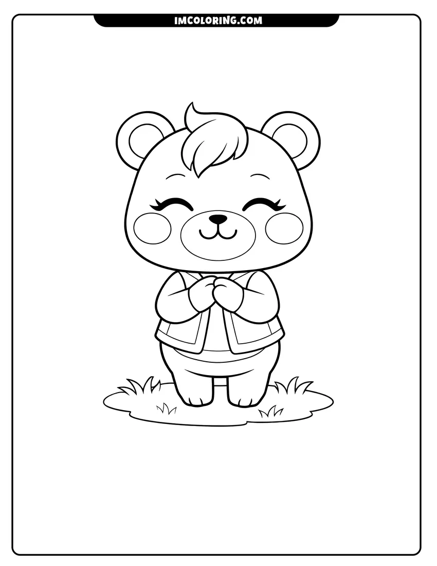 Animal Crossing Coloring Pages