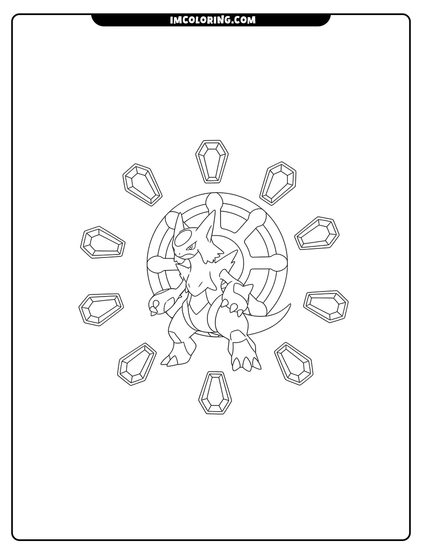 Arceus Coloring Pages