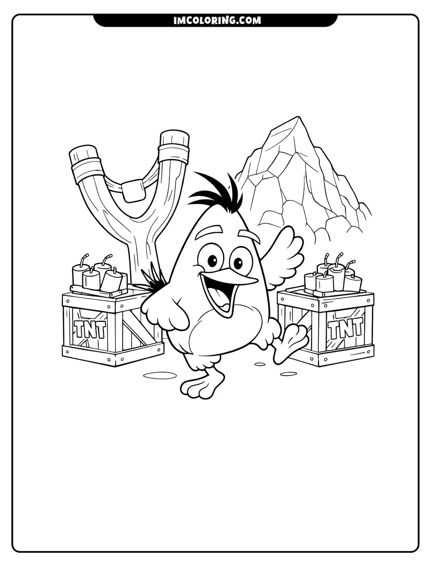 Angry Birds Coloring Pages