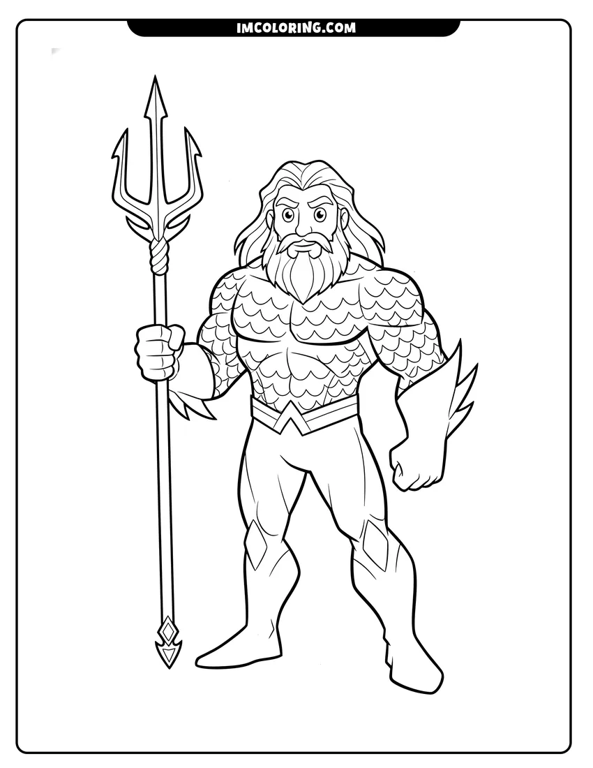 Aquaman Coloring Pages