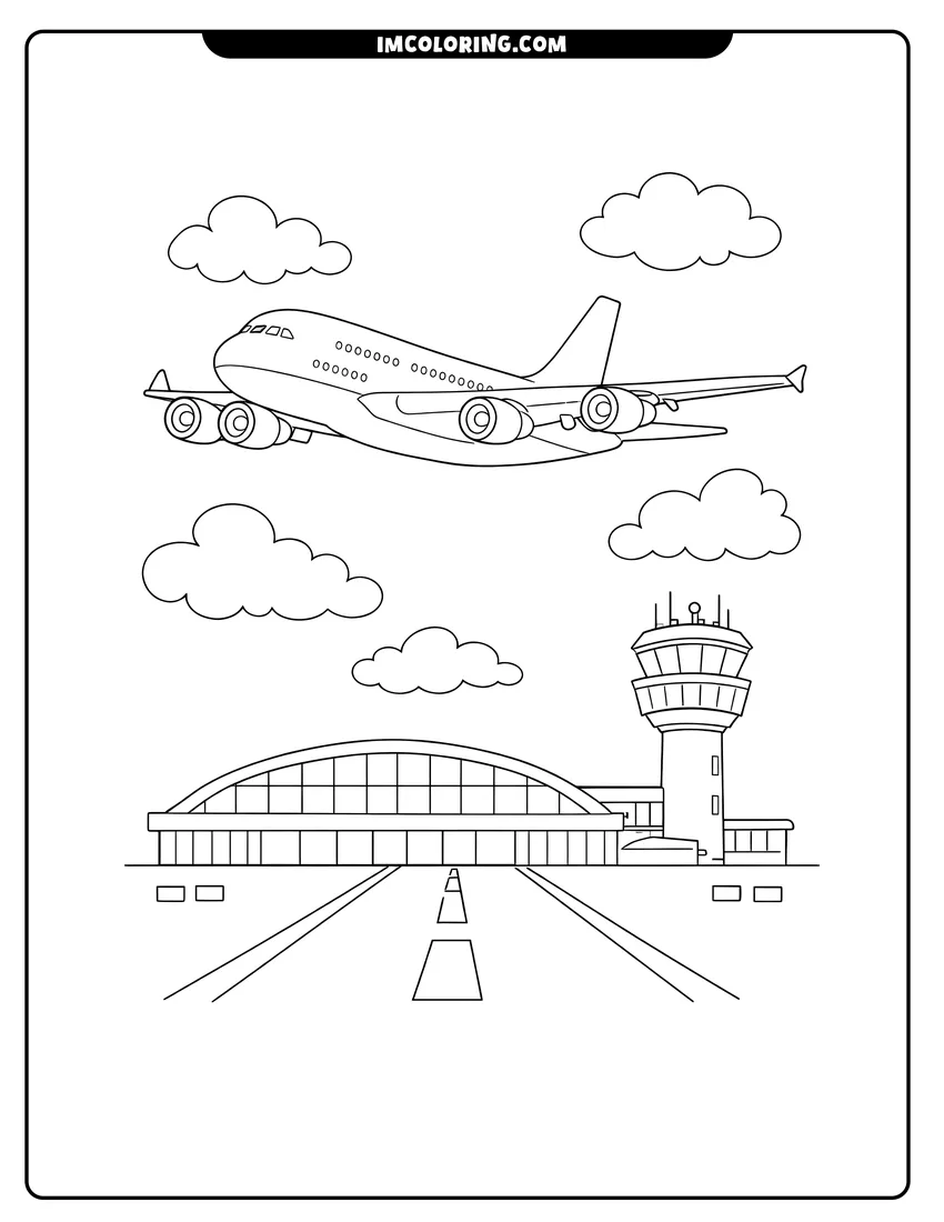 Airplane Coloring Pages