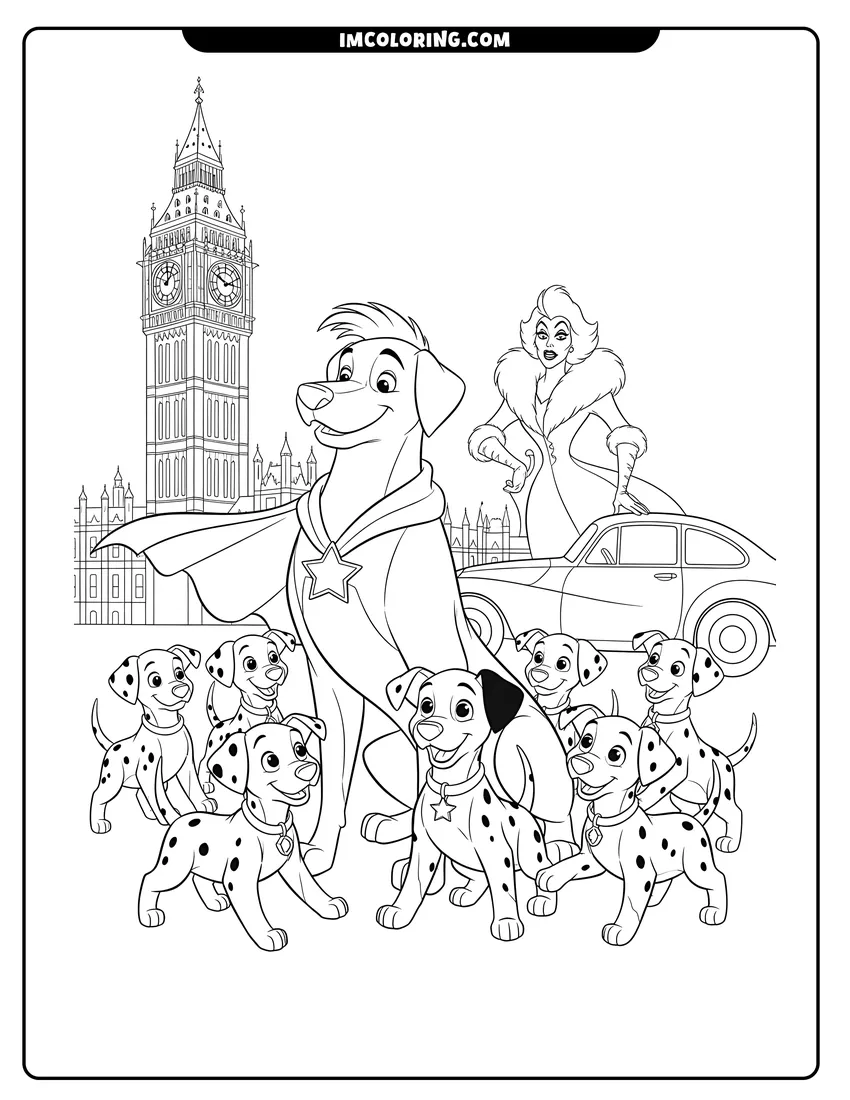 101 Dalmatians Coloring Pages