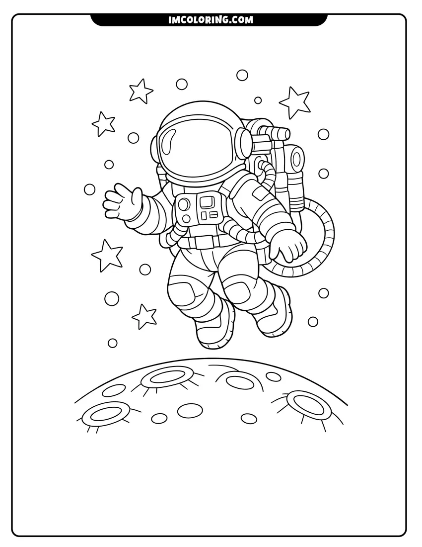 Astronaut Coloring Pages